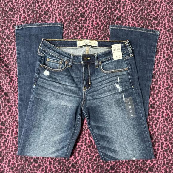 Abercrombie & Fitch The A&F Mid Rise Skinny Bootcut Jean NWT - Picture 1 of 6
